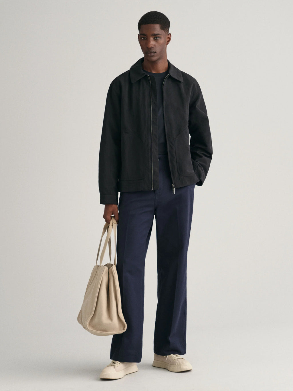 Mens Bony Black Nylon Jacket