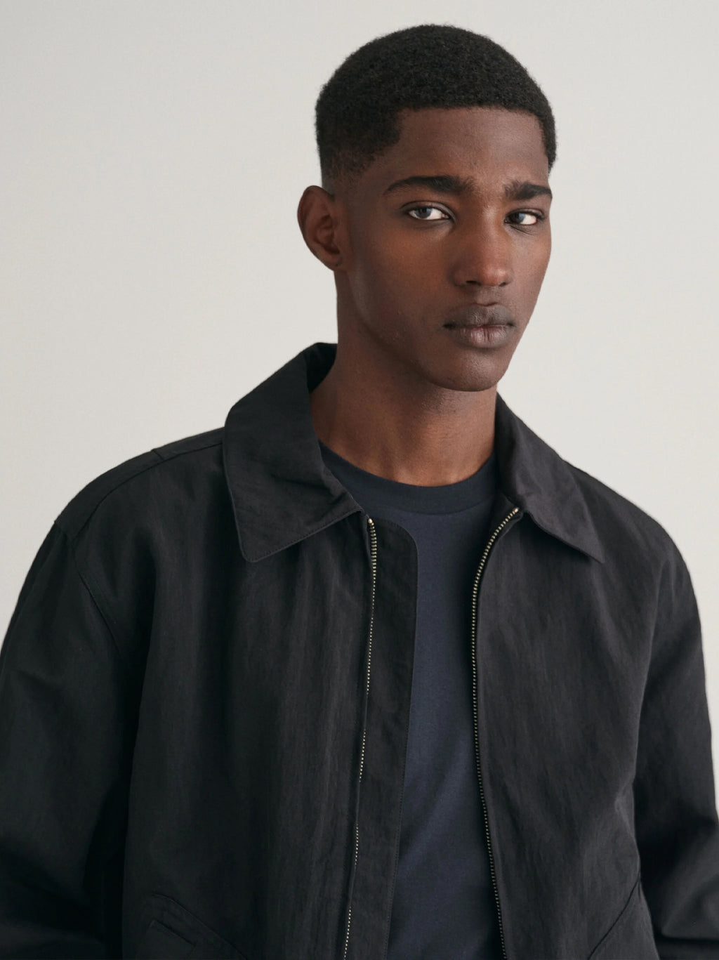 Mens Bony Black Nylon Jacket