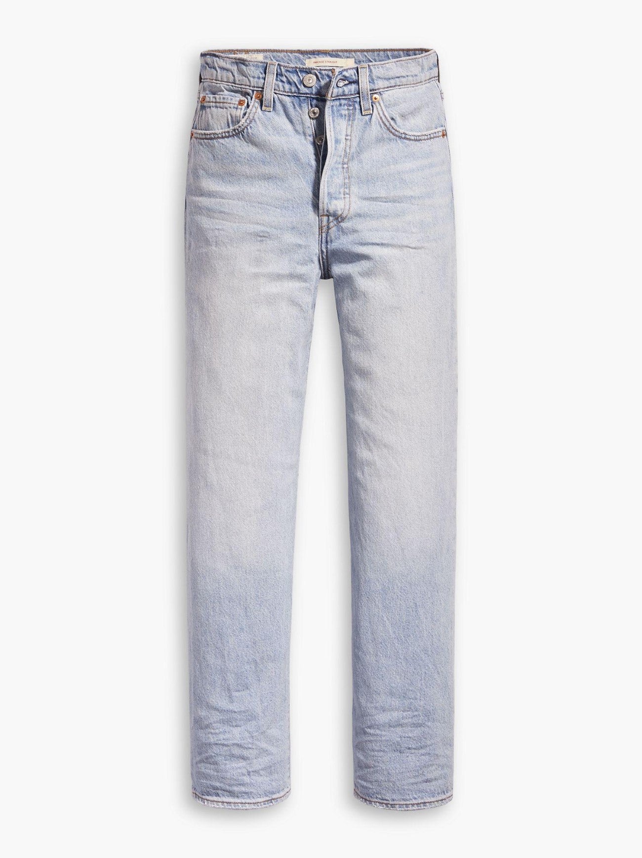 Womens Middle Road Ribcage Straight Ankle Jean