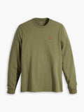 Mens Bluish Olive Long Sleeve Original T-Shirt