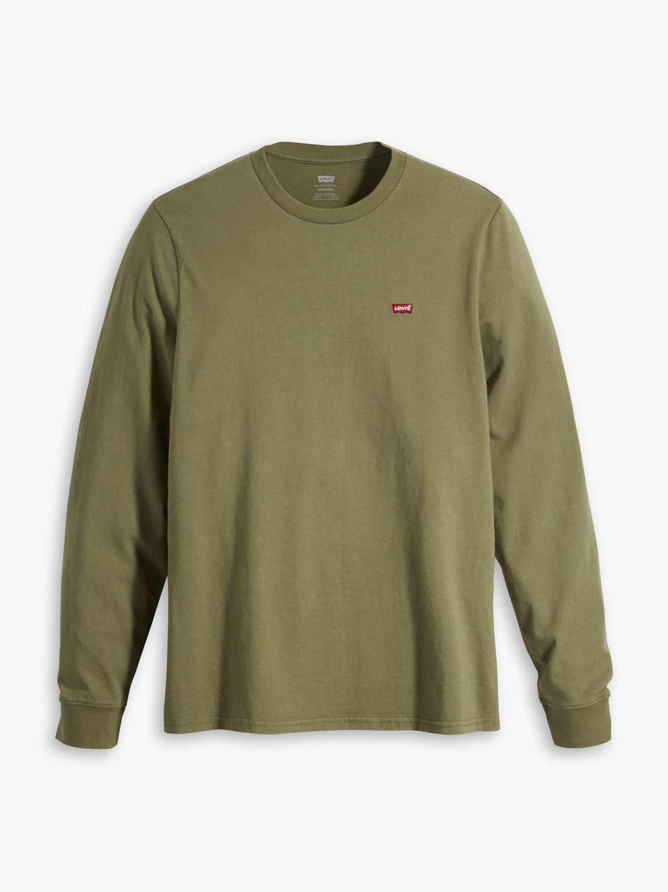 Mens Bluish Olive Long Sleeve Original T-Shirt