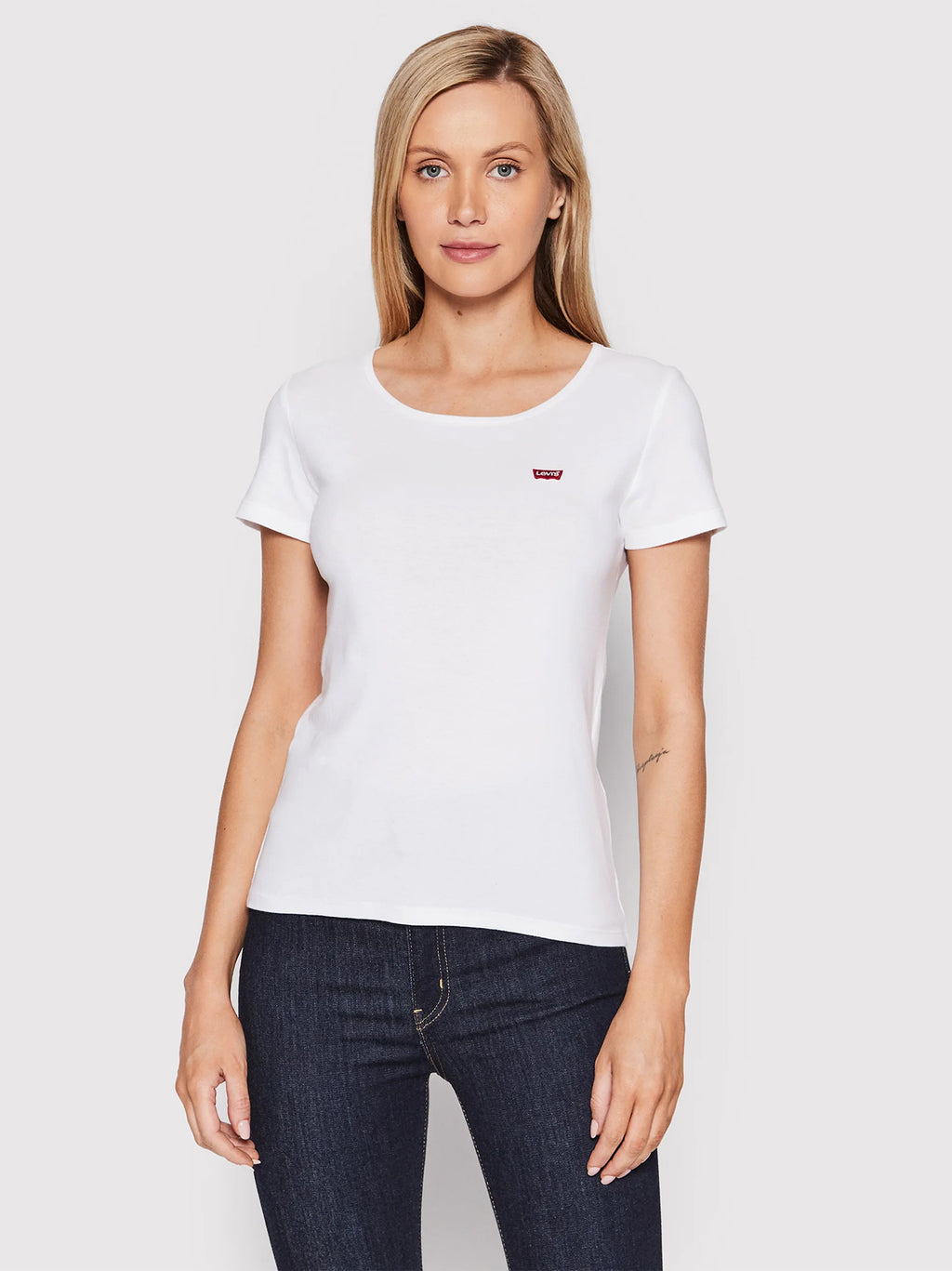 Womens White Mineral Black 2 Pack Crew Neck T-Shirt