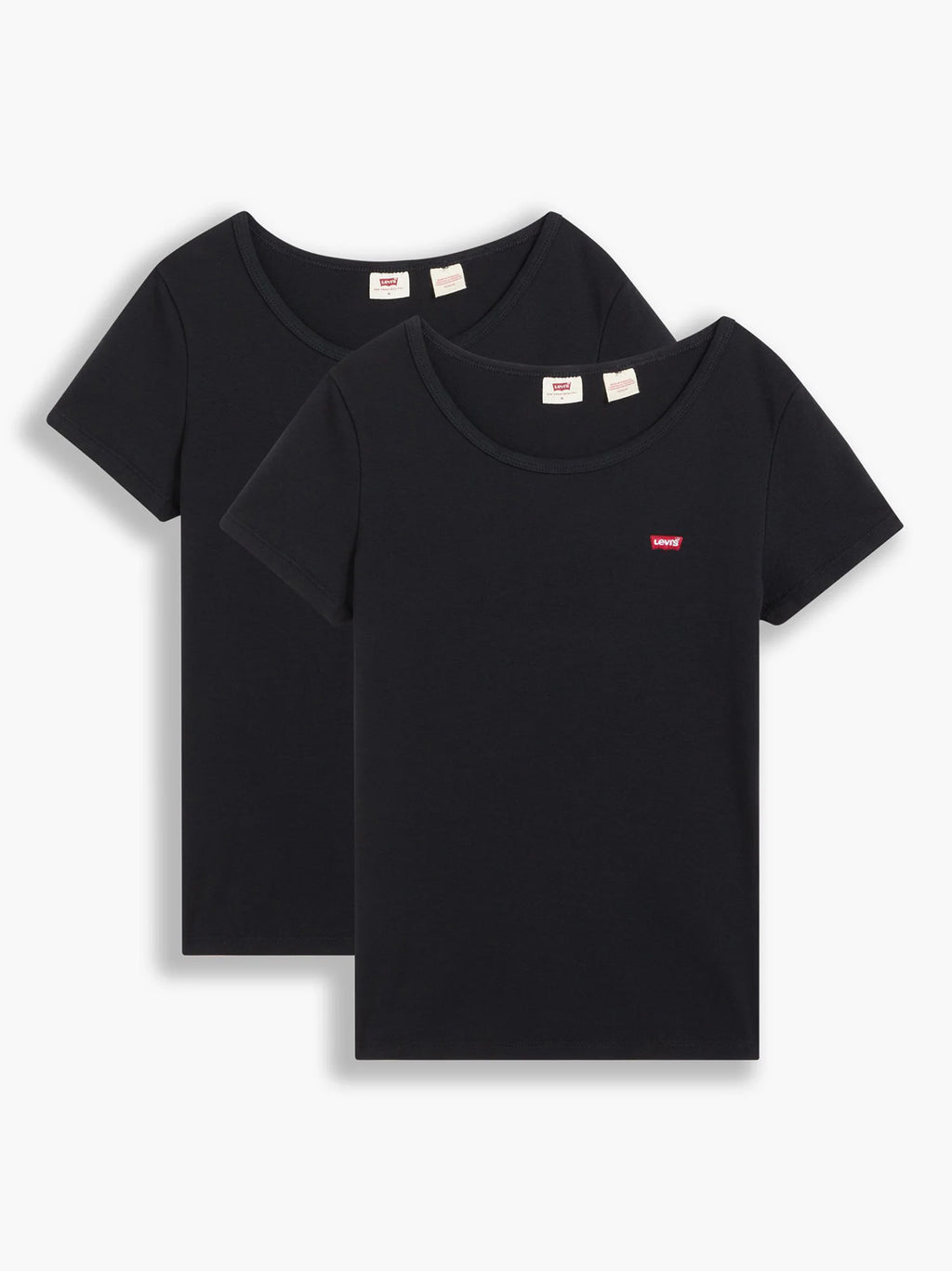Womens Mineral Black & Mineral Black 2 Pack Crew Neck T-Shirt
