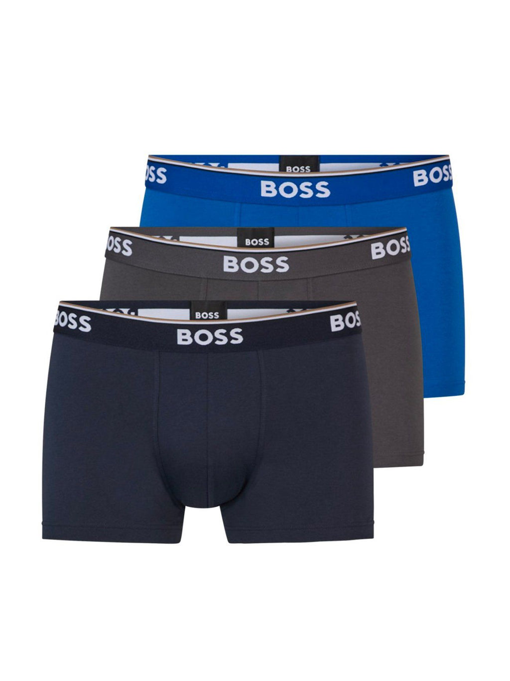 Mens Open Blue 3-Pack Power Trunk