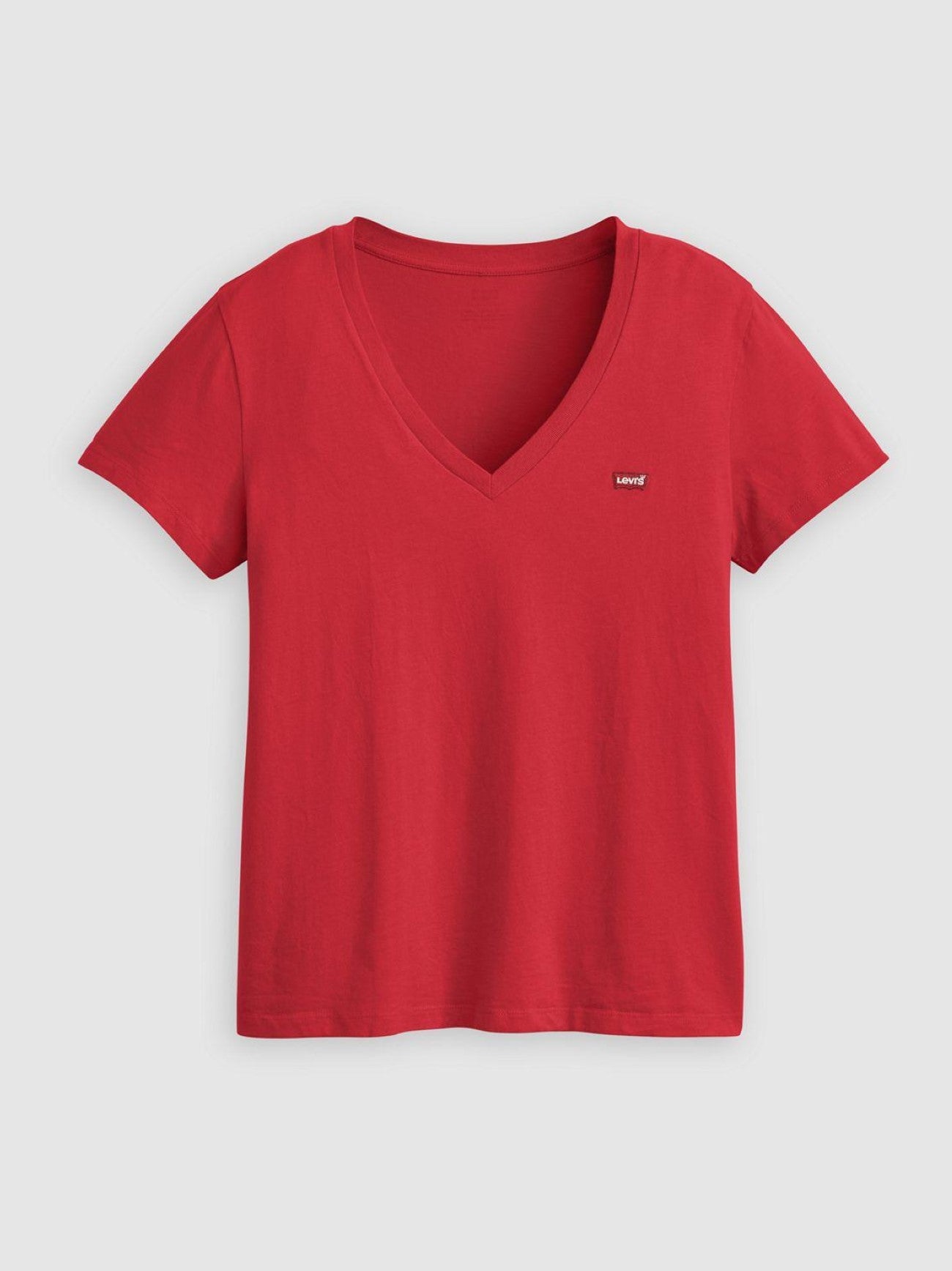 Womens True Red Perfect -Neck T-Shirt
