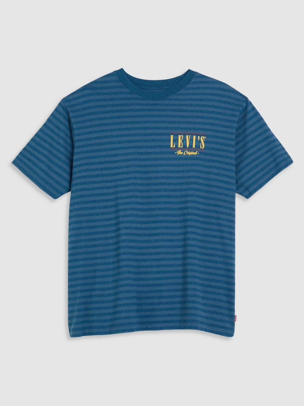 Mens Stripe Serif Logo Hampton Bay Vintage Fit Graphic Print T-Shirt
