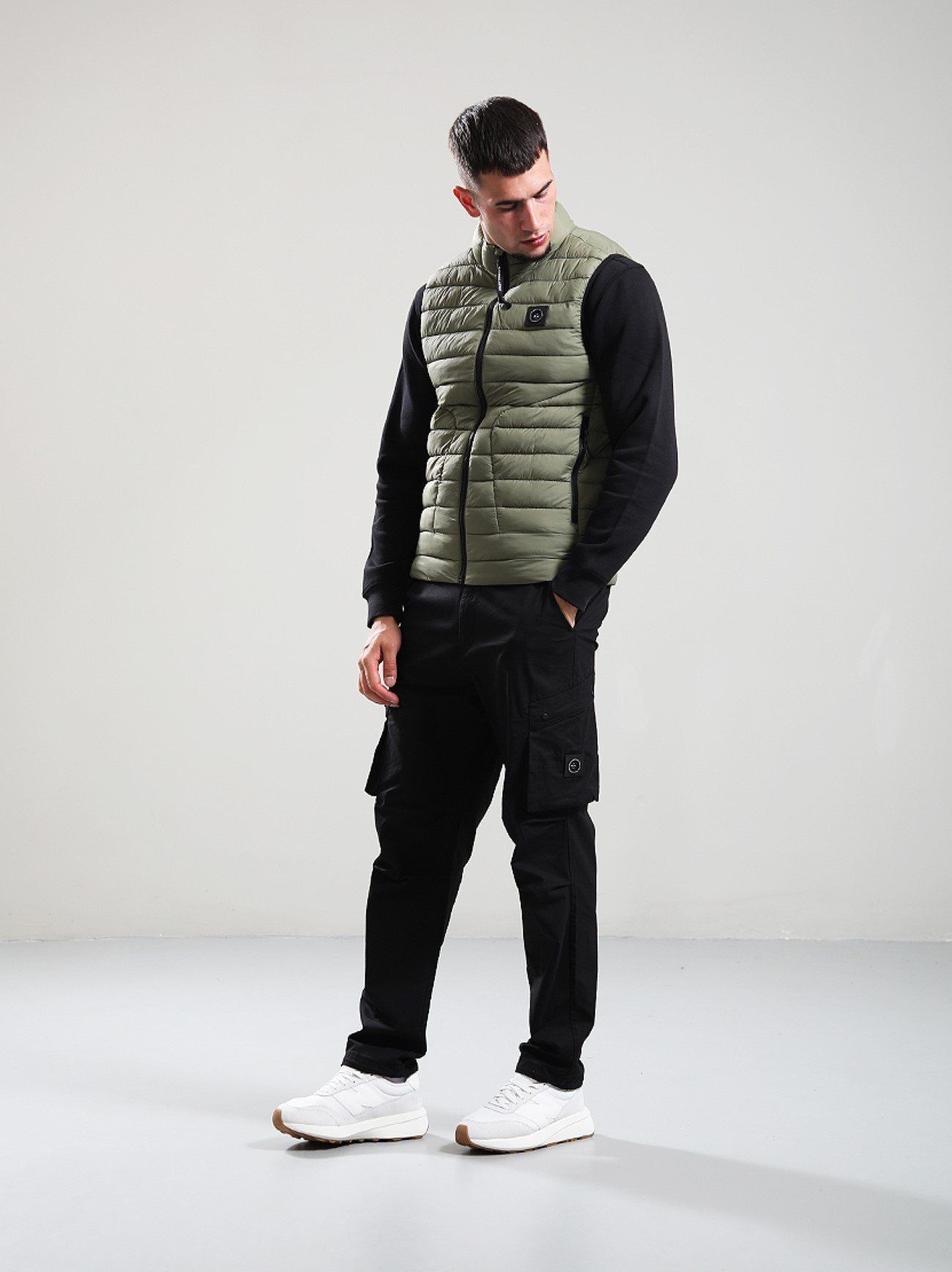Mens Khaki Oakdale Bubble Gilet