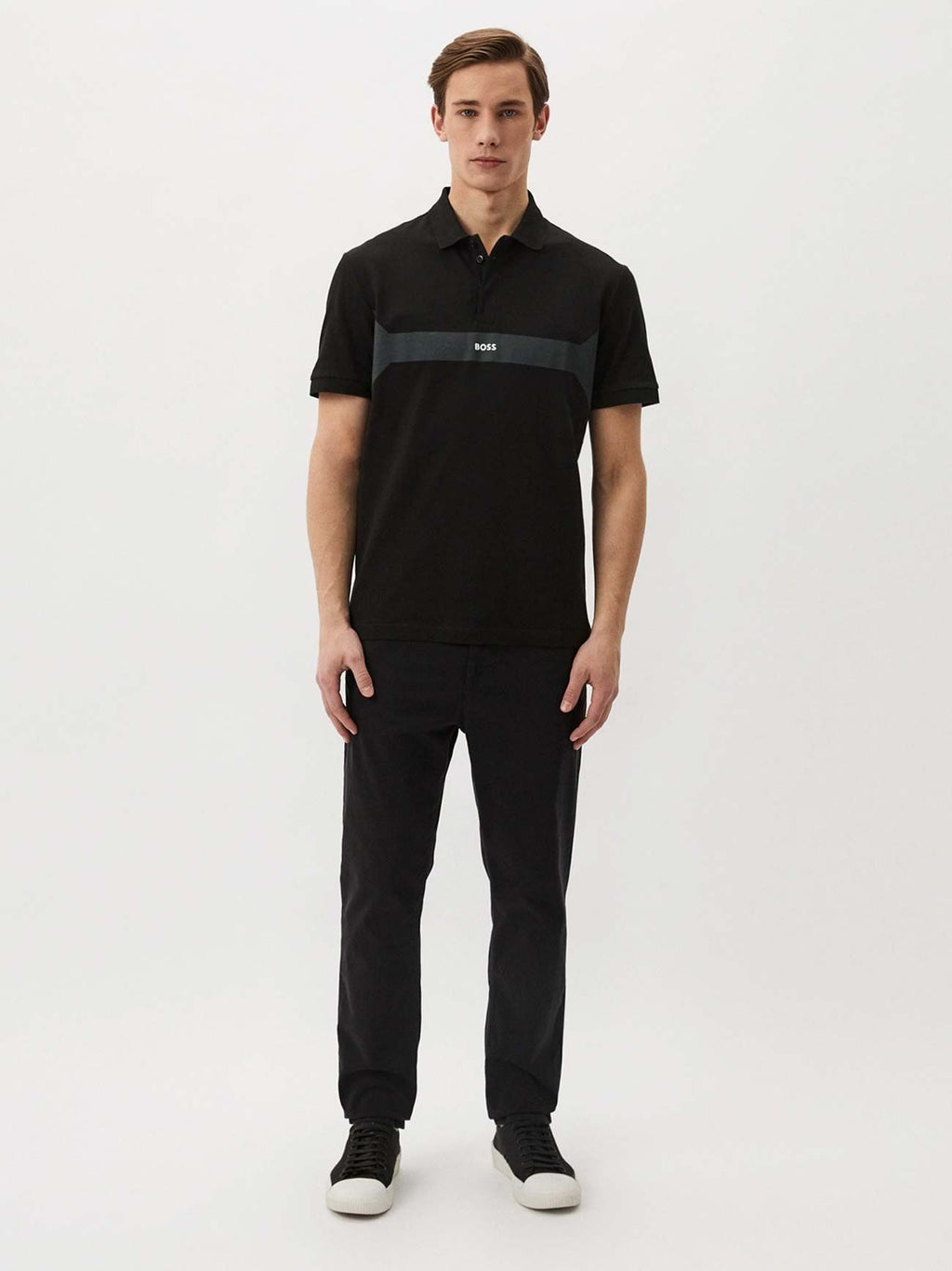 Mens Black Paddy 2 Polo Shirt