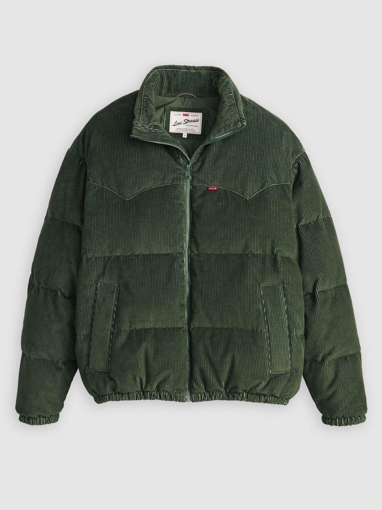 Mens Python Green Super Puffer Jacket