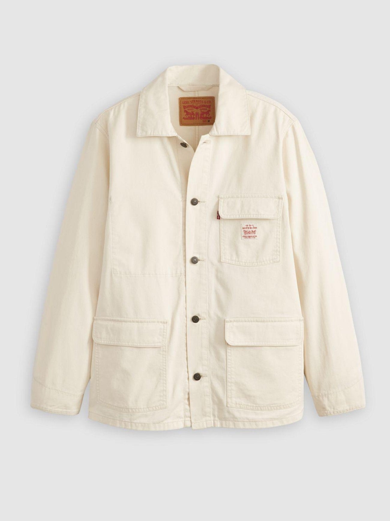 Mens Undyed Ecru Greige Broadway Enigneer Coat Jacket