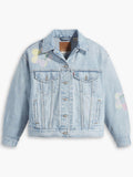 Womens Fresh As A Daisy Trucker 90S Trucker Jacket