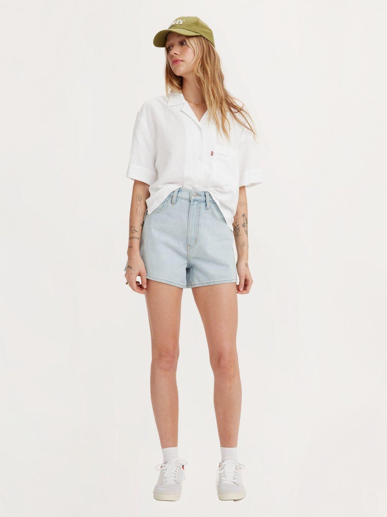 Womens Dad Jokes High Waisted Mom Short Jean