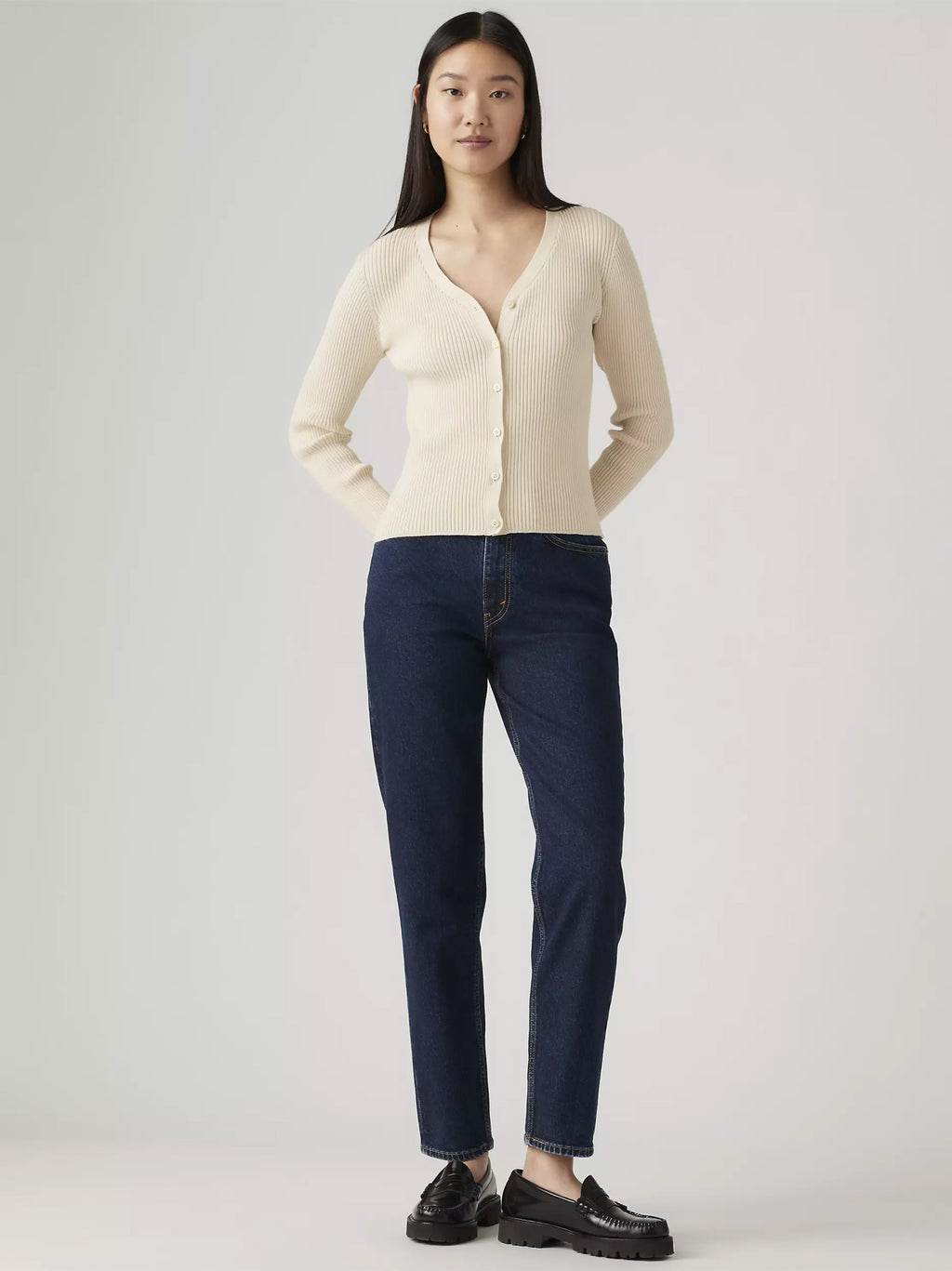 Womens Eroded Way 80S Mom Jean