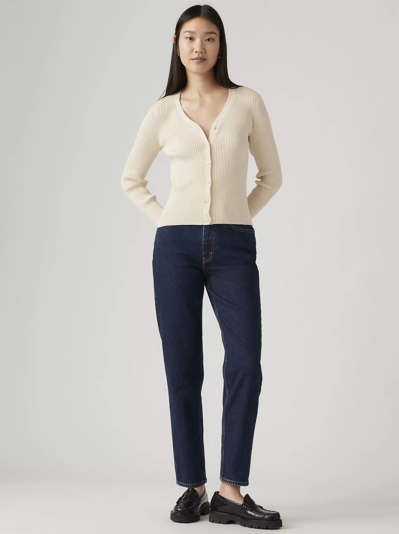 Womens Eroded Way 80S Mom Jean