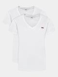 Womens White 2 Pack V-Neck T-Shirt