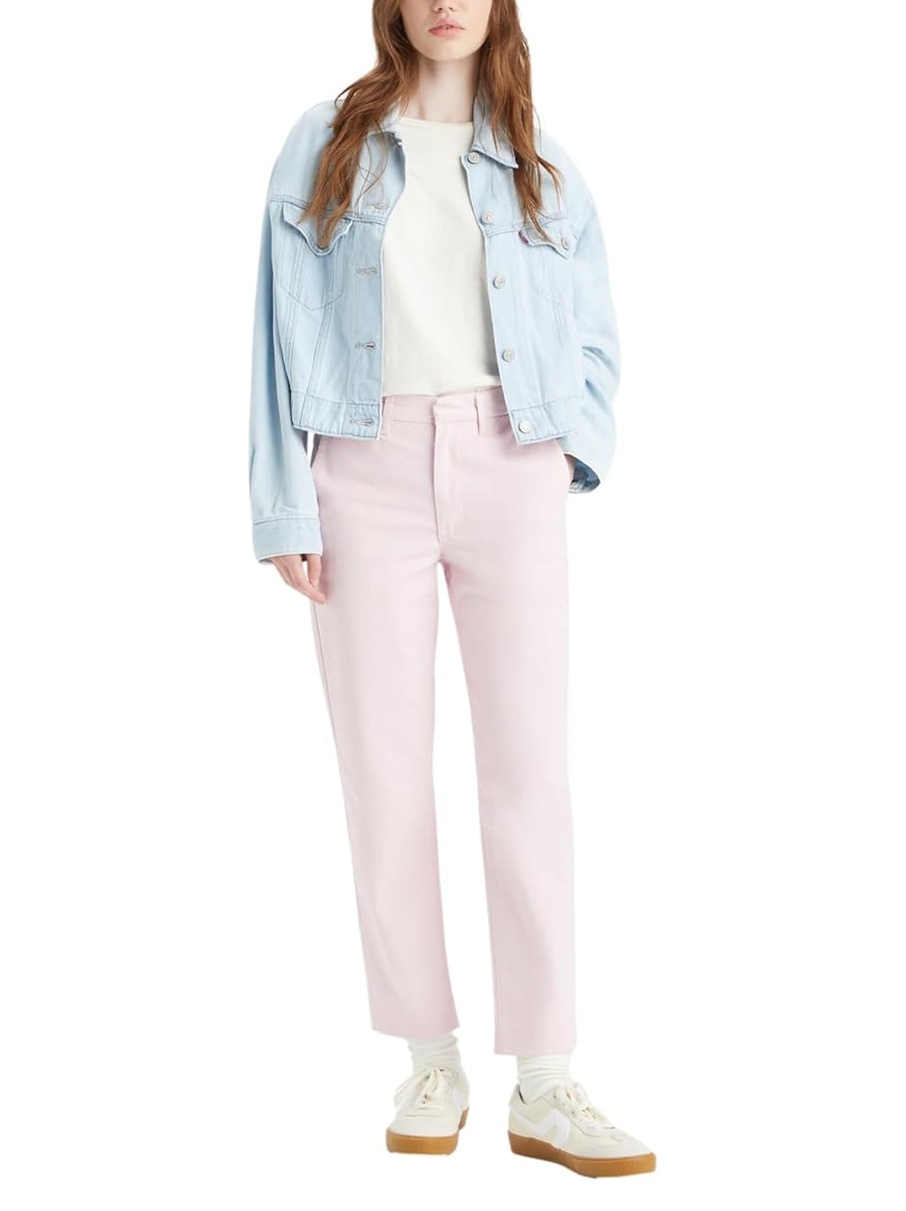 Womens Mauve Chalk Essential Chino