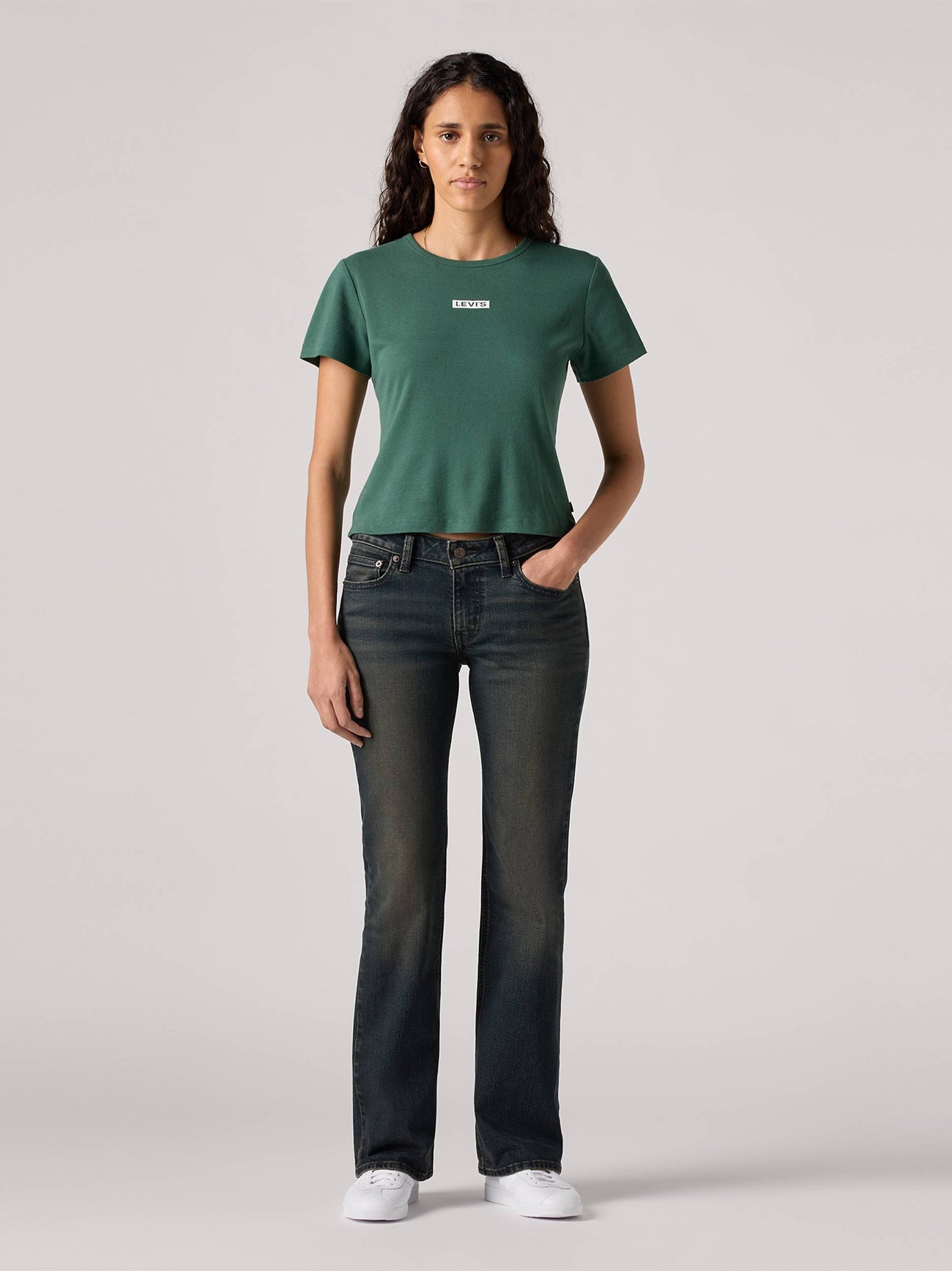 Womens Managed Mind Superlow Bootcut Jean