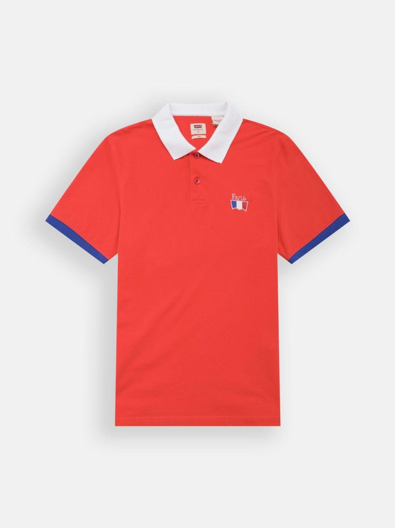 Mens Racing Red Slim Housemark Polo Polo Shirt