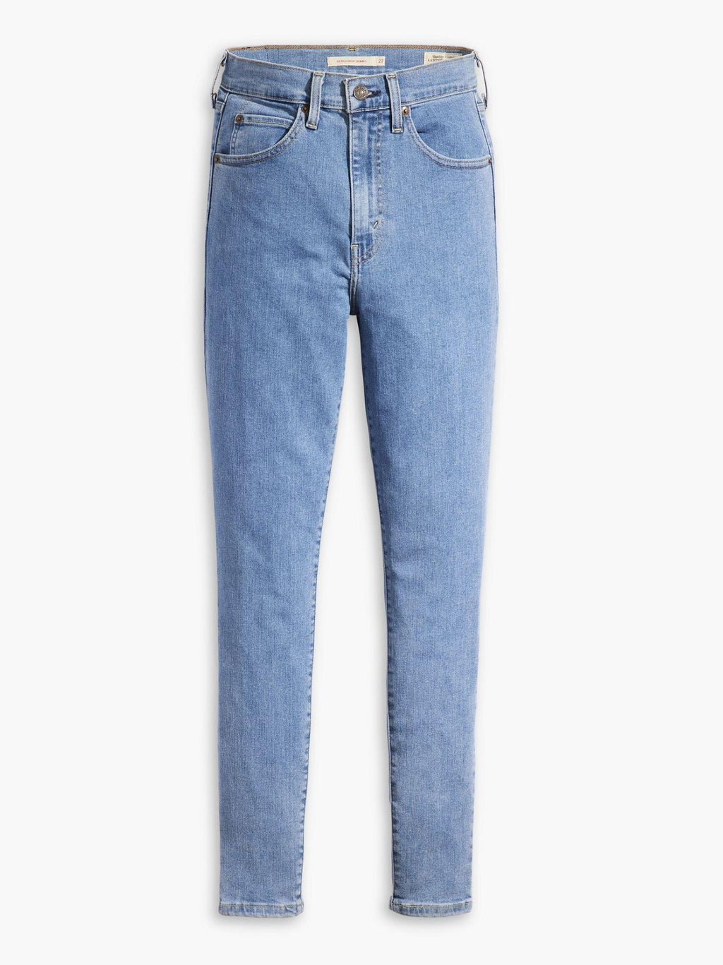 Womens Semi Sweet Blue Retro High Skinny Jean