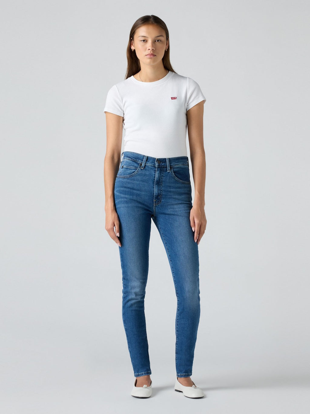 Womens Run The World Retro High Skinny Jean