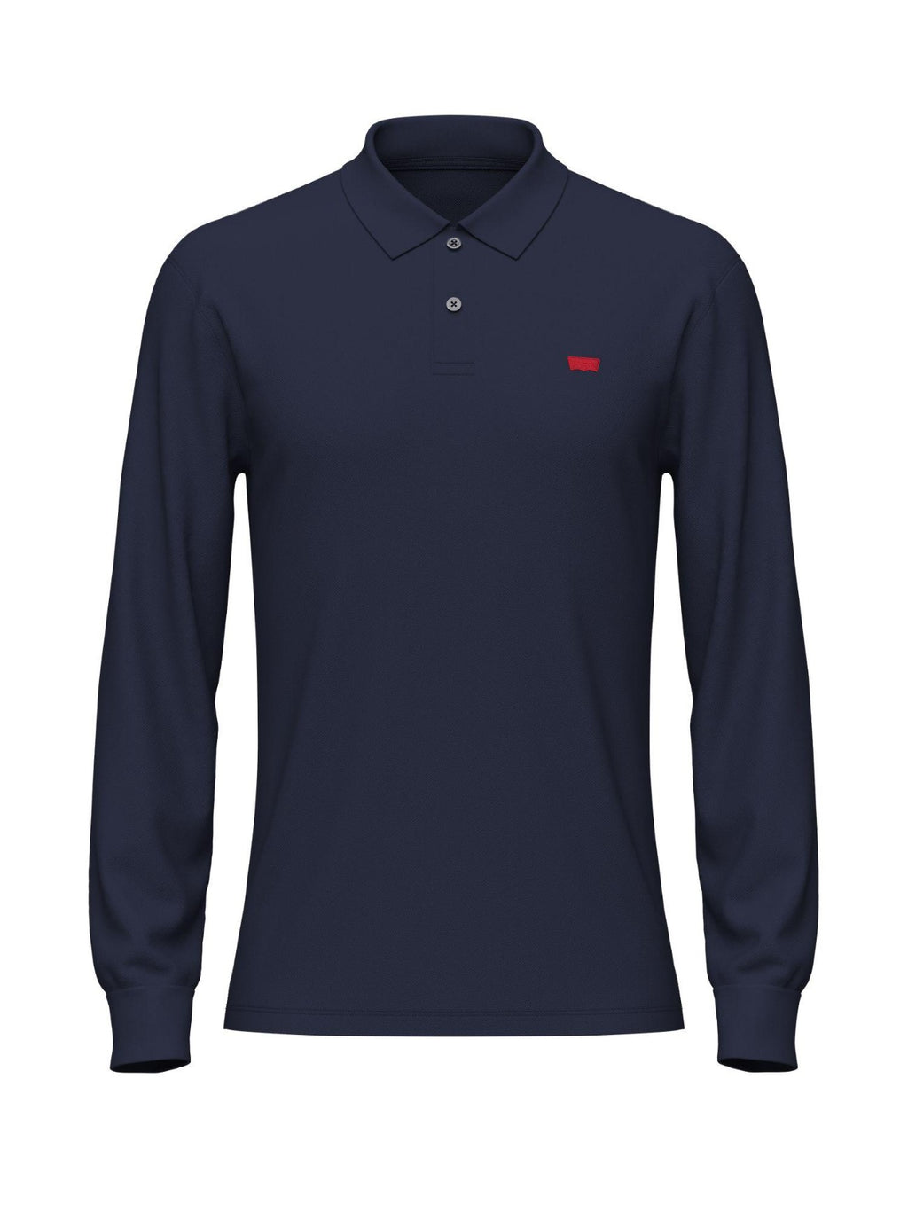 Mens Naval Academy Long Sleeve Slim Housemark Polo Polo Shirt