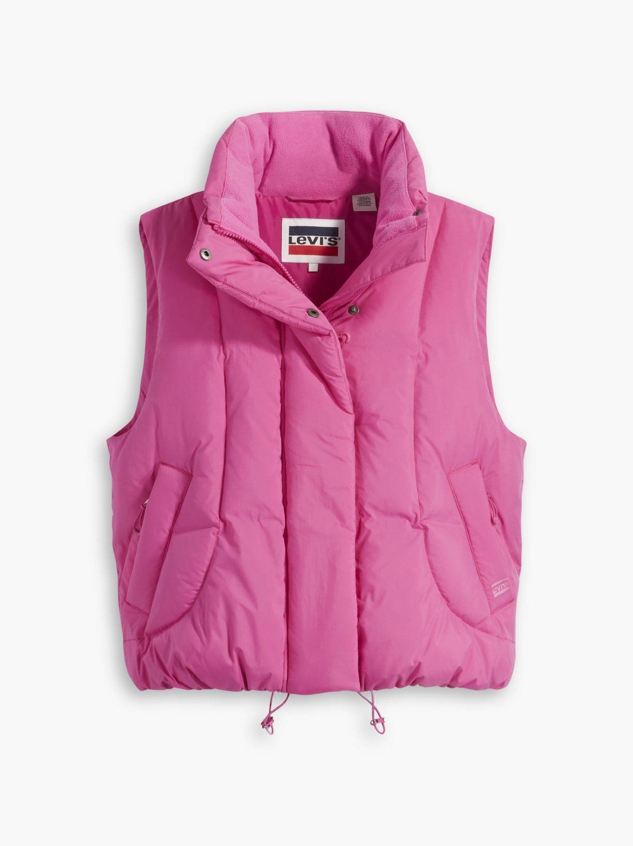 Womens Rose Violet Pillow Bubble Vest Gilet