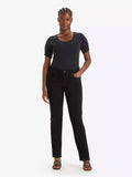 Womens Night Is Black 712 Slim Welt Pocket Jean