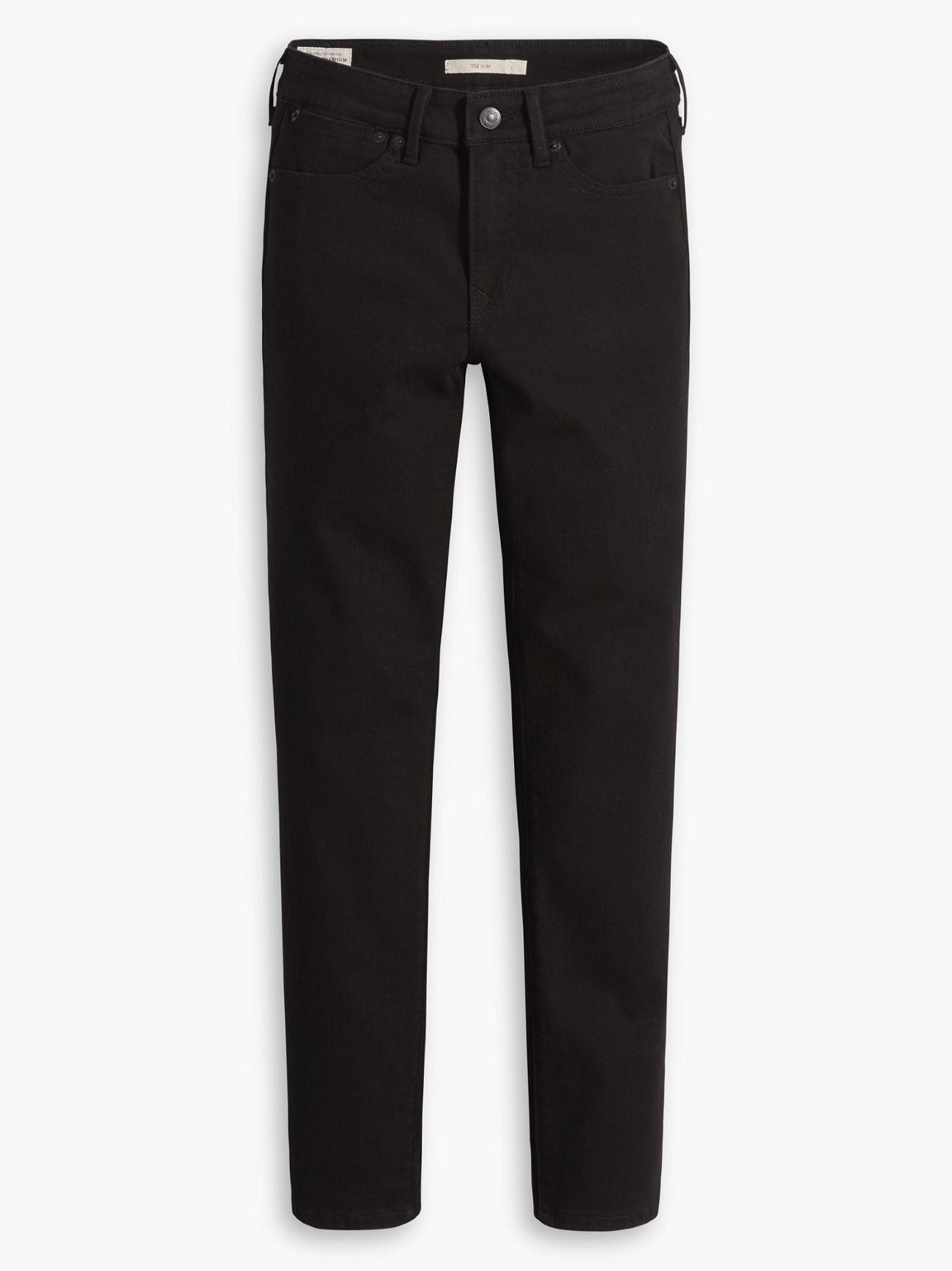 Womens Night Is Black 712 Slim Welt Pocket Jean