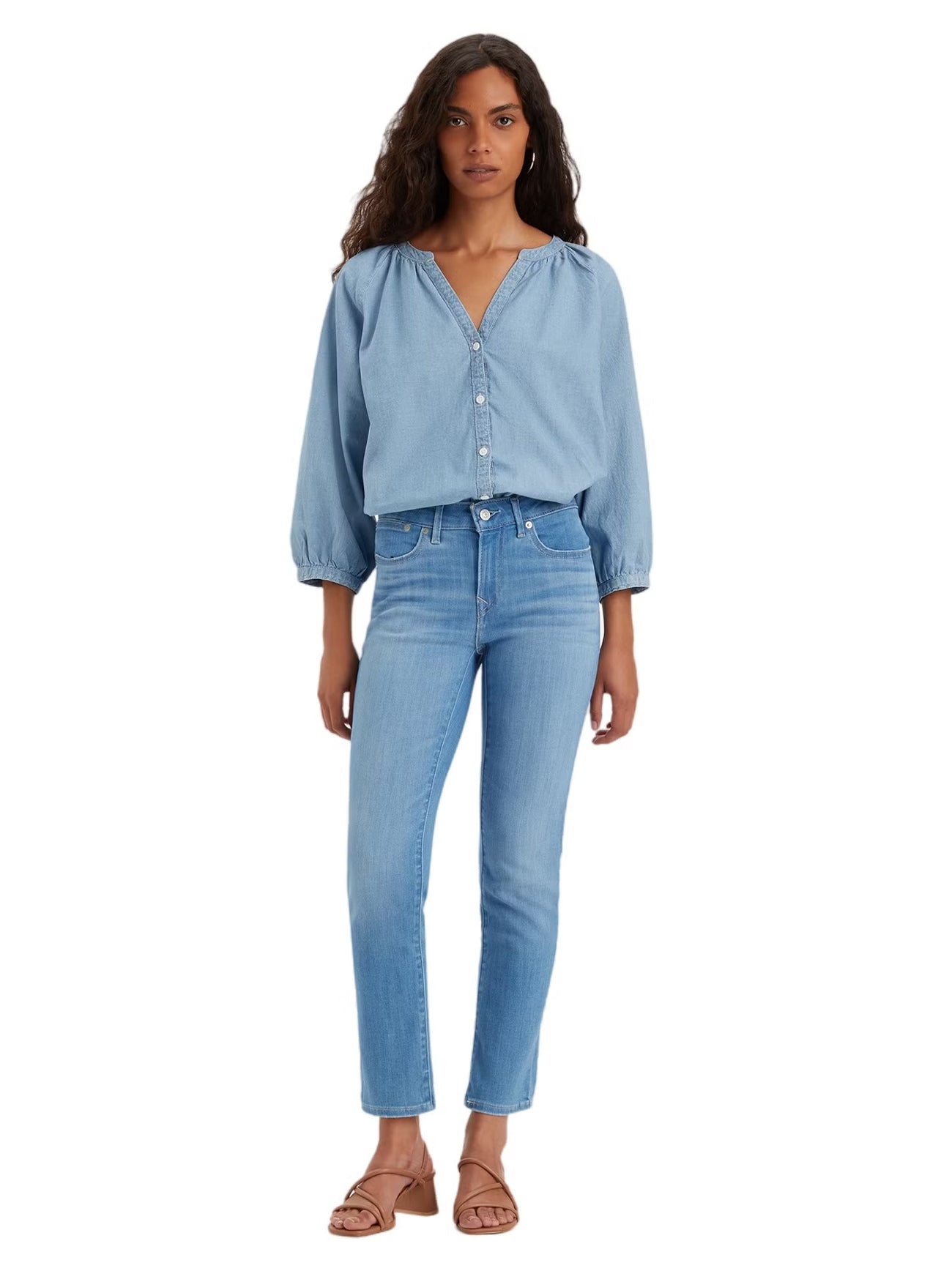 Womens Tribeca Sun 712 Slim Welt Pocket Jean