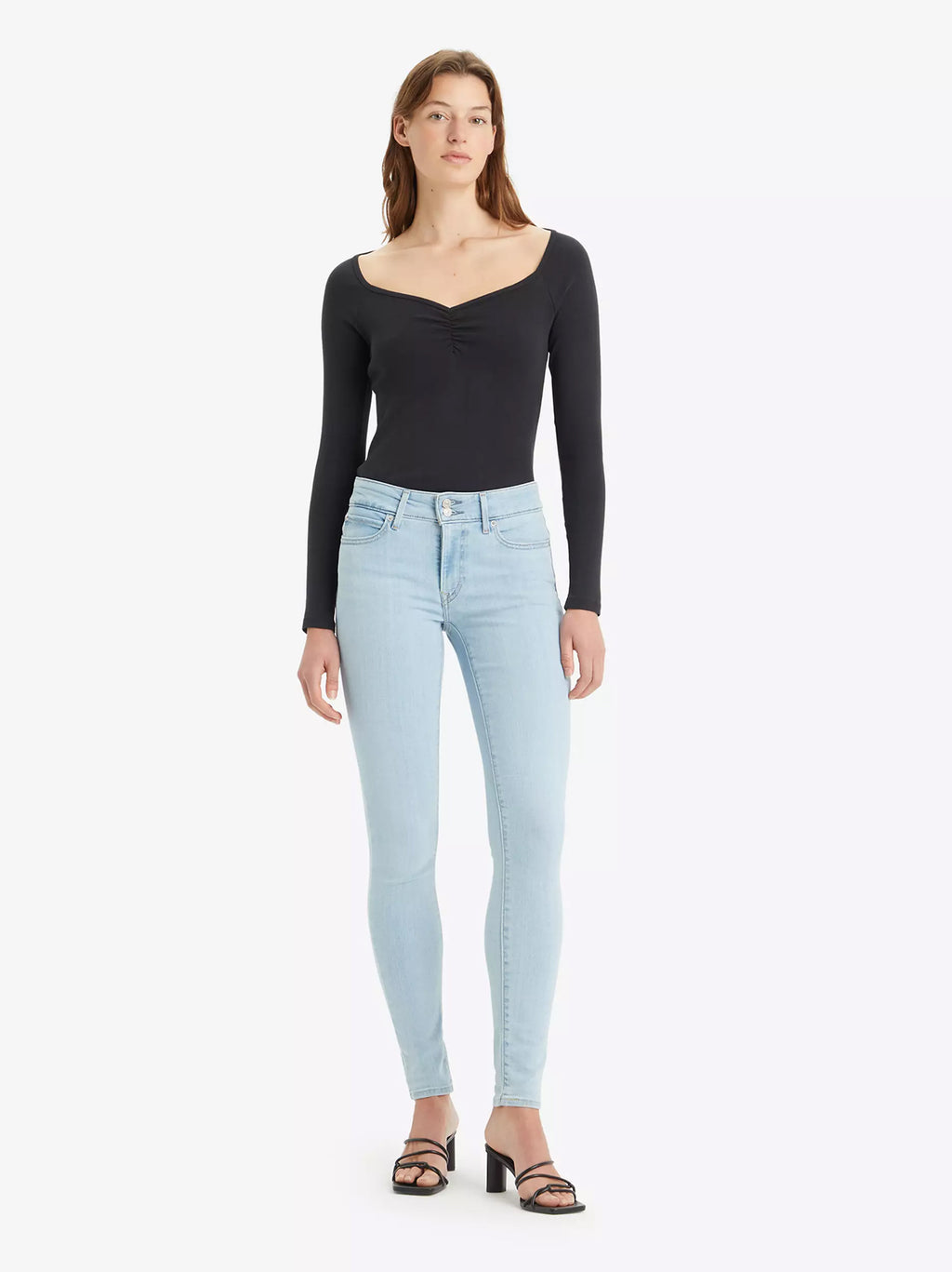 Womens Soho Azure Mood 711 Double Button Jean