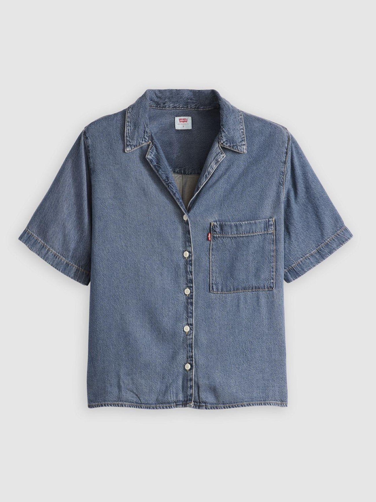 Womens Paper Map 2 Joyce Short Sleeve Resort Shirt