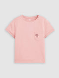 Womens Succulent Embroidery Zephyr Margot Pocket T-Shirt