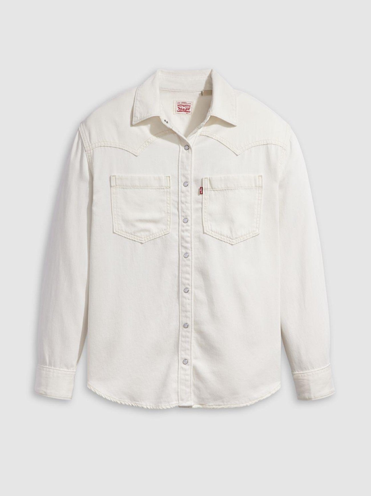 Womens Ecru Crew 6 Teodora Western Shirt