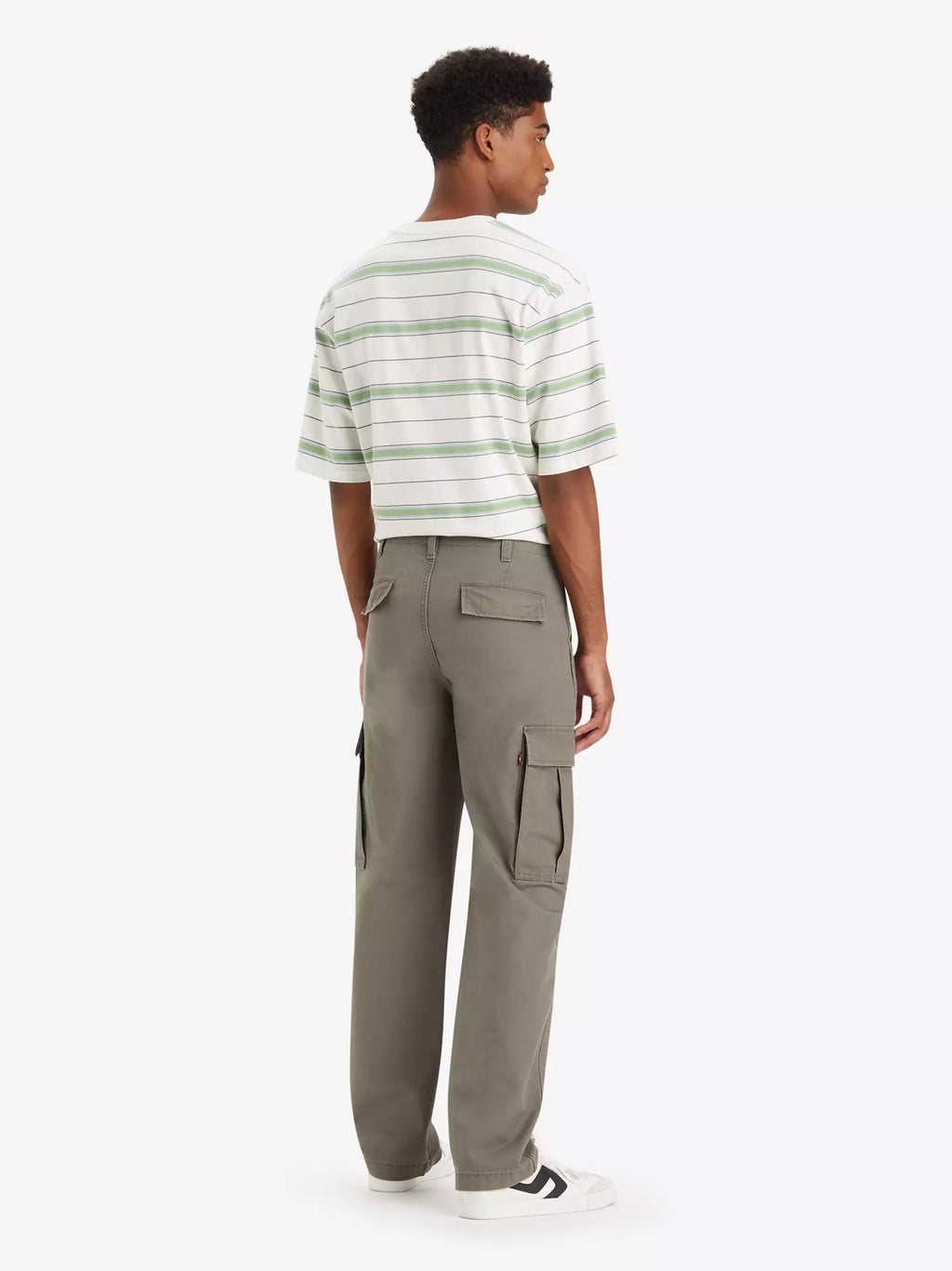 Mens Smokey Olive Cargo Straight Jean
