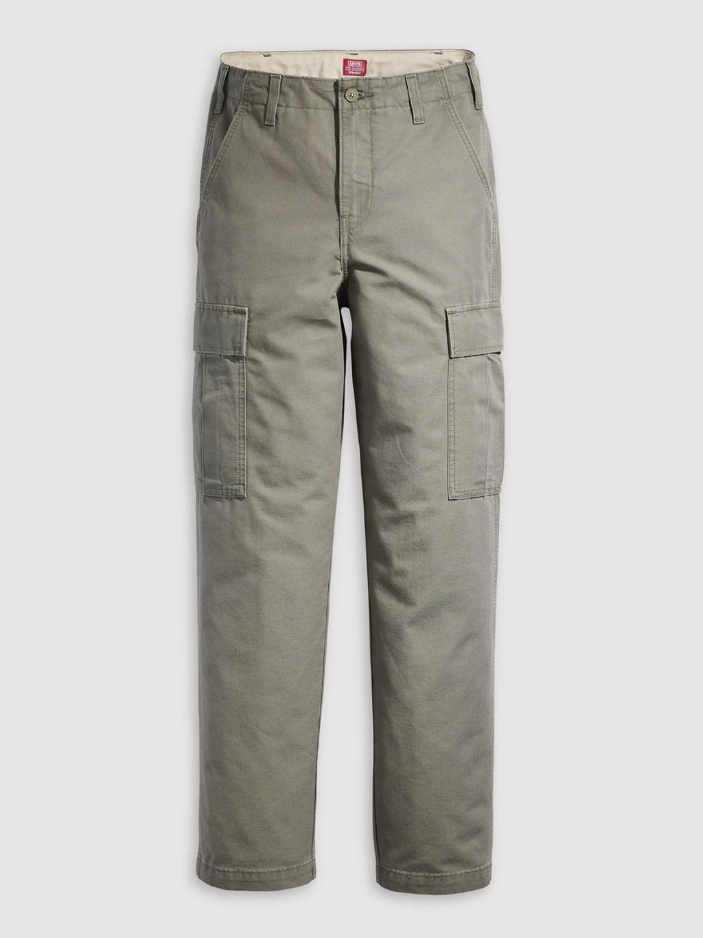 Mens Smokey Olive Cargo Straight Jean