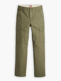Mens Olive Night Cargo Straight Jean