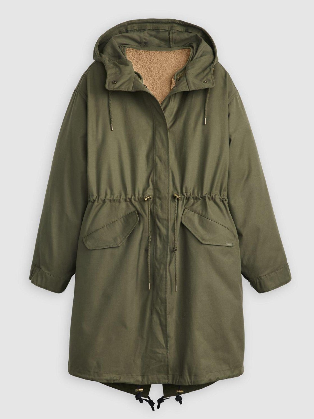 Womens Army Green Crawford 3 1 Parka Jacket