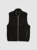 Mens Jet Black Summit Sherpa Vest Top
