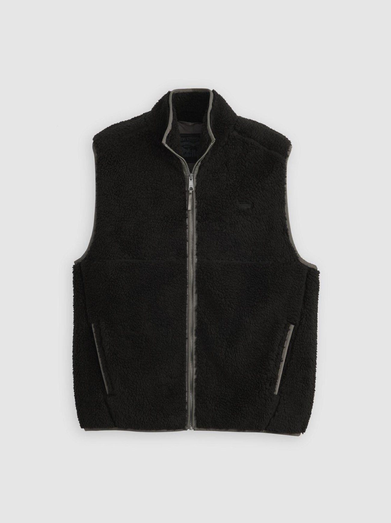 Mens Jet Black Summit Sherpa Vest Top