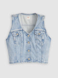 Womens I Will Bella Denim Corset Top