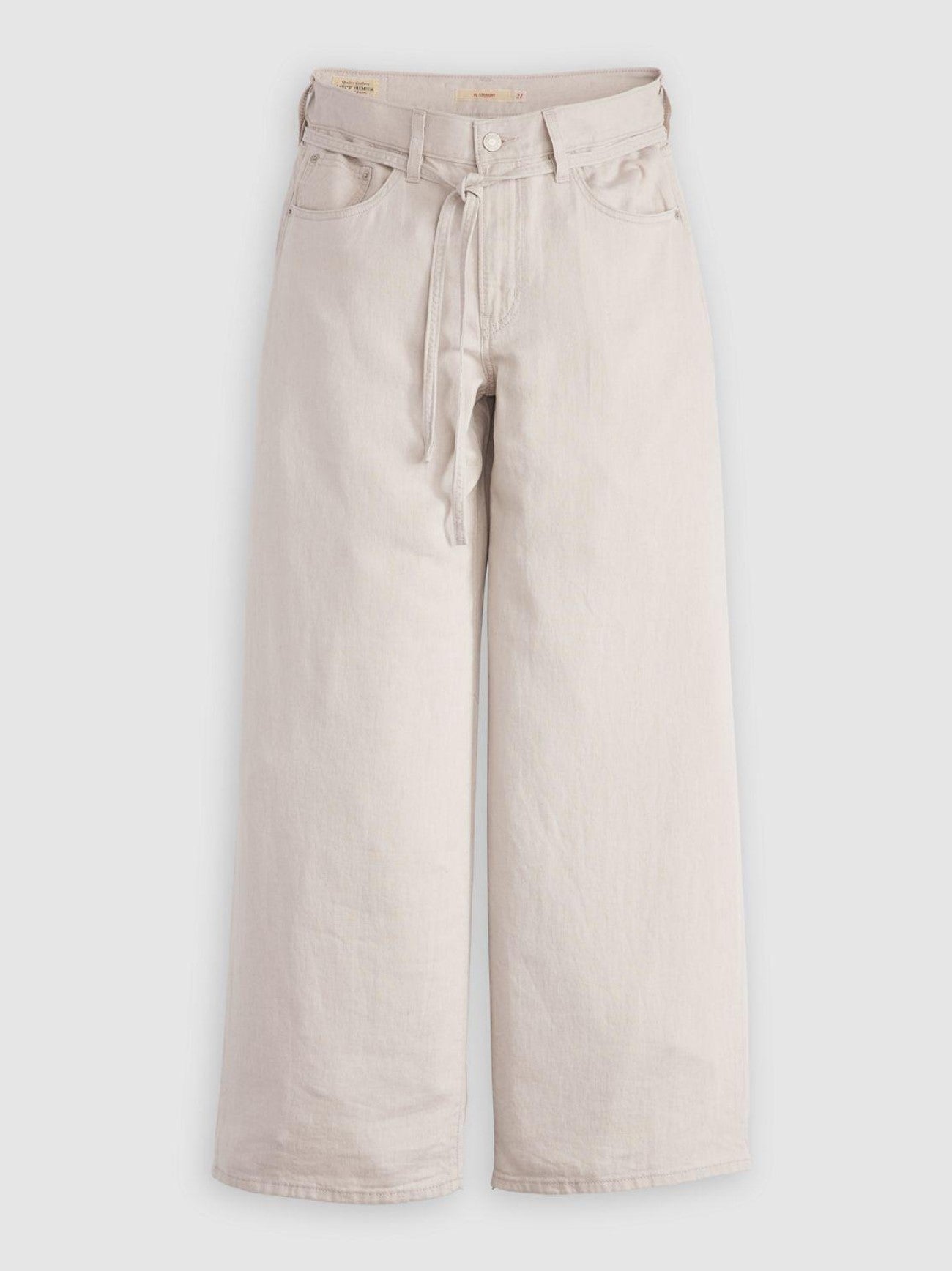 Womens Crystal Gray Straight Jean