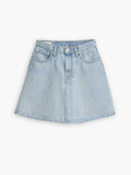 Womens Look At Blue Mini Flounce Skirt