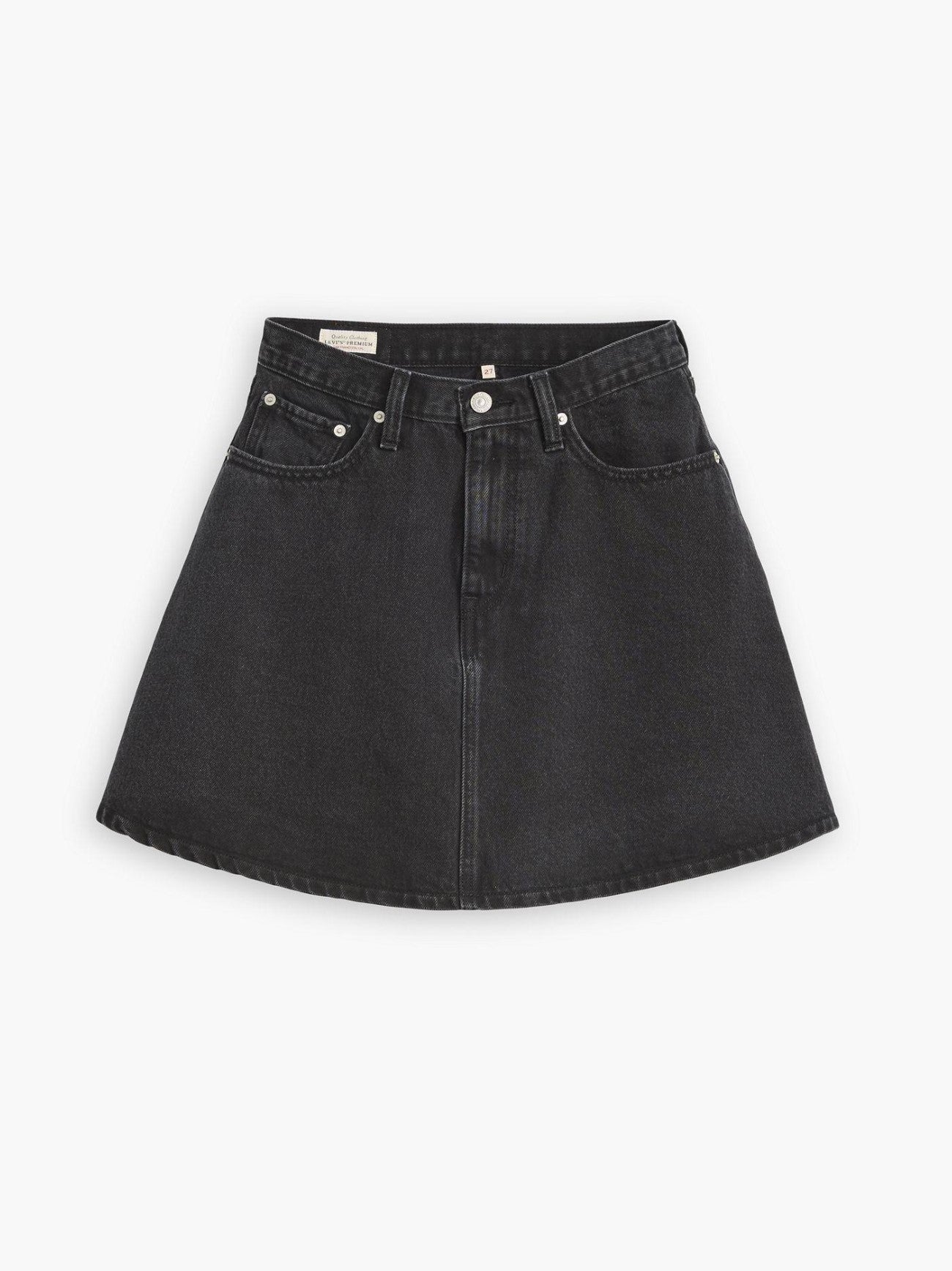 Womens Open Mind Mini Flounce Skirt