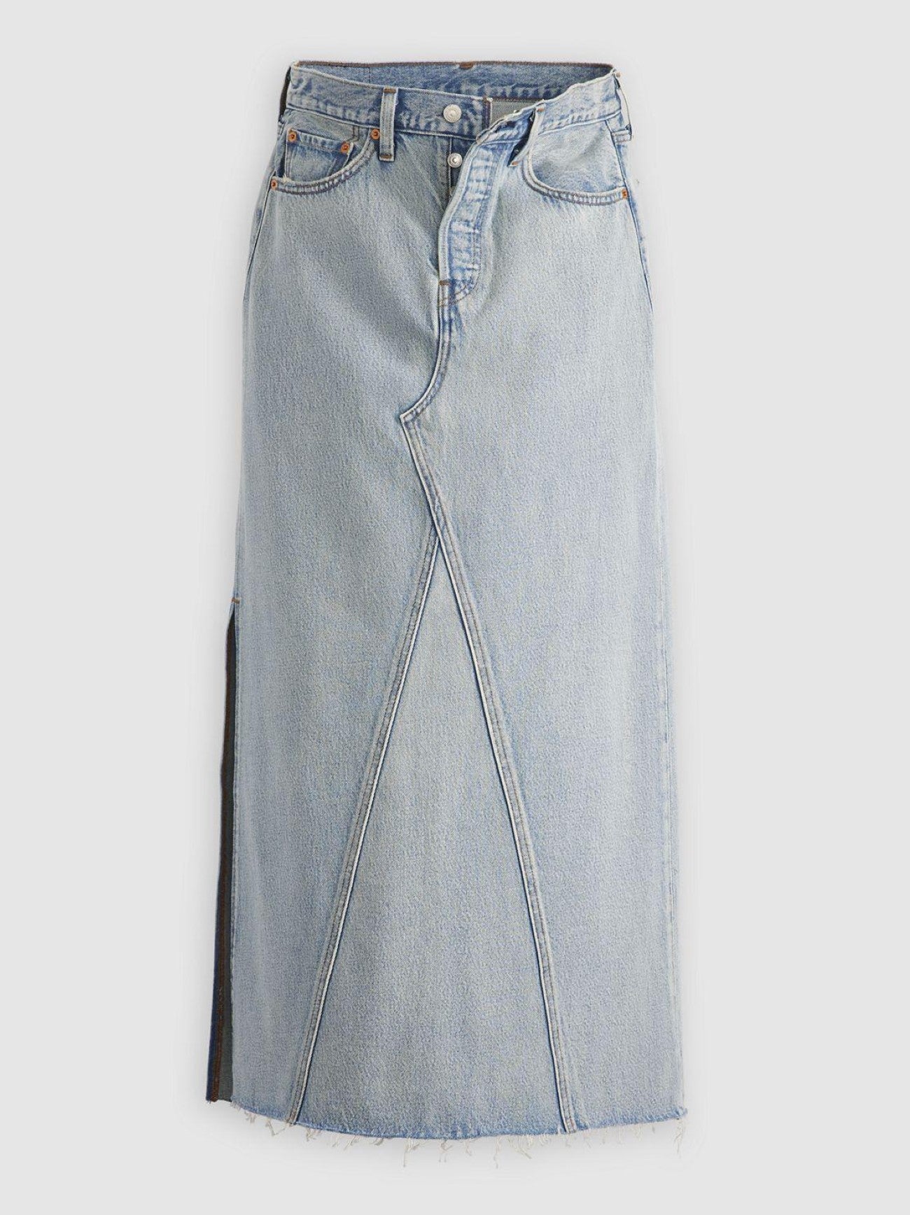 Womens Not In The Mood Stone Iconic Long Slit Skirt