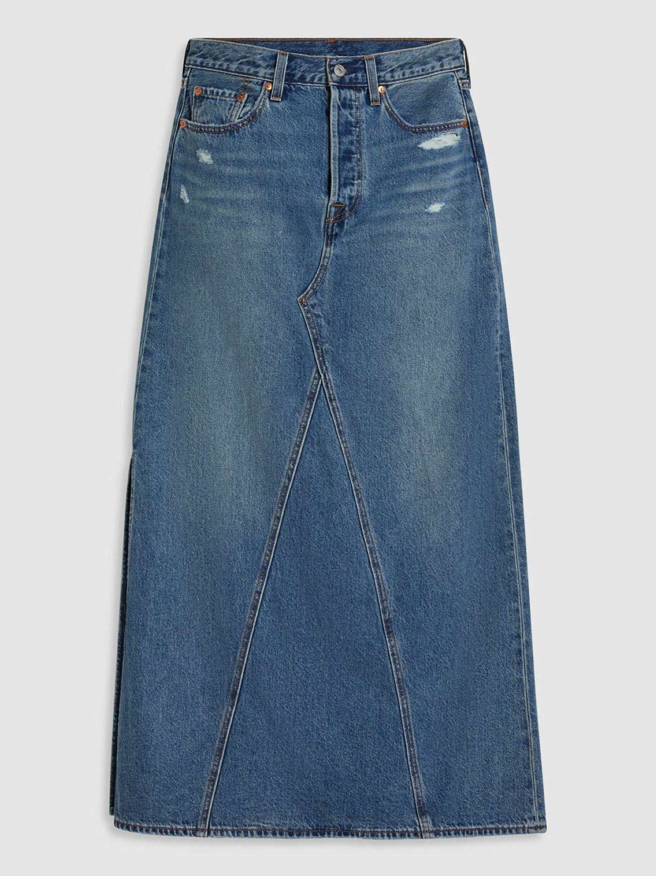 Womens Verified Vintage Skirt Iconic Long Slit Skirt