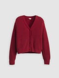 Womens Scarlet Smile Snowflake Cardigan