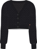 Womens Anthracite Night Snowflake Cardigan