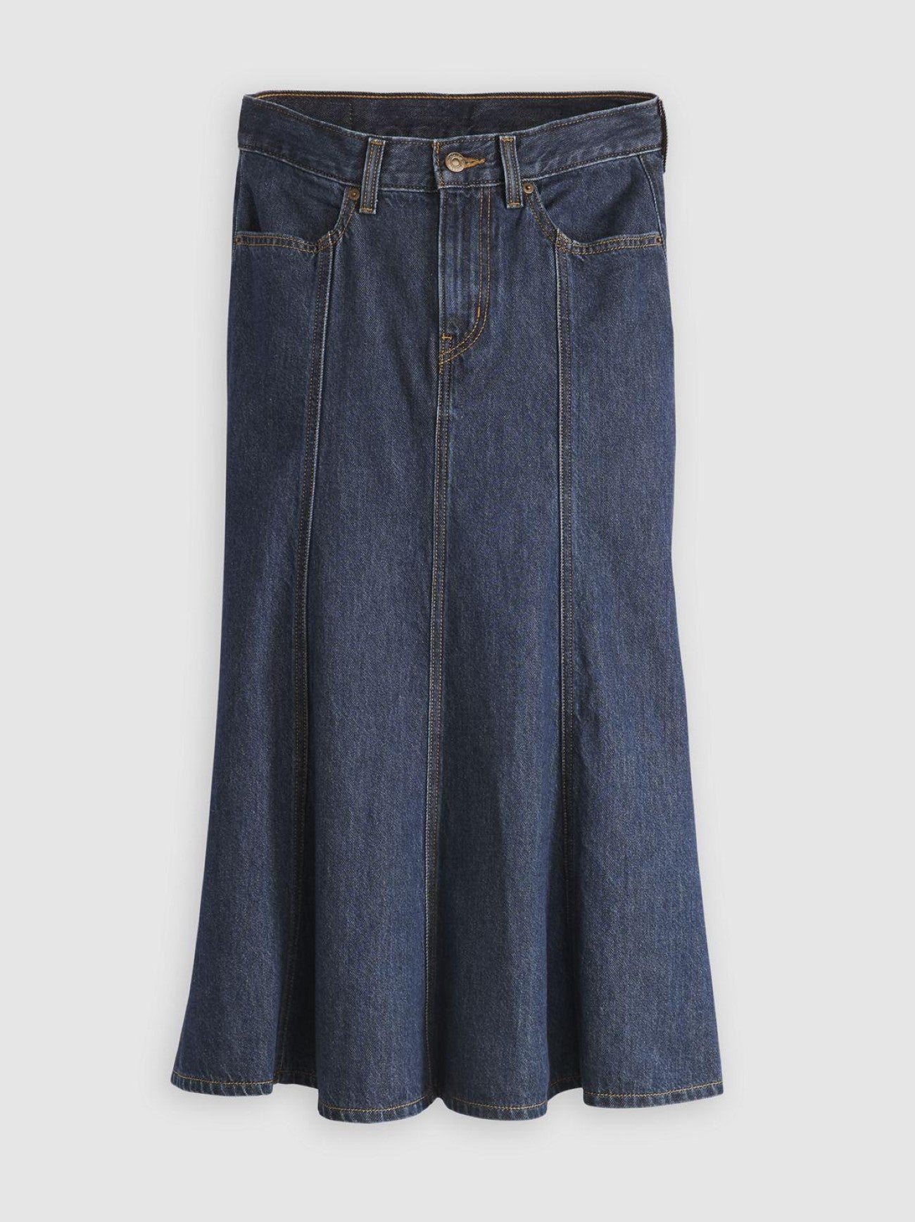 Womens Ninth Life Stonewash Fit And Flare Skirt