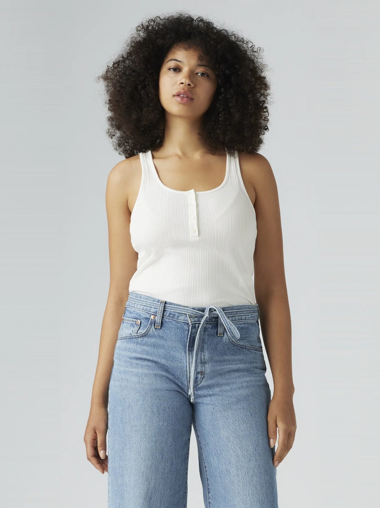 Womens Egret Dry Goods Vacationer Tank Top