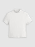 Womens White Effortless Short Sleeve T-Shirt